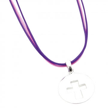 Halskette "Kreuz" - rund