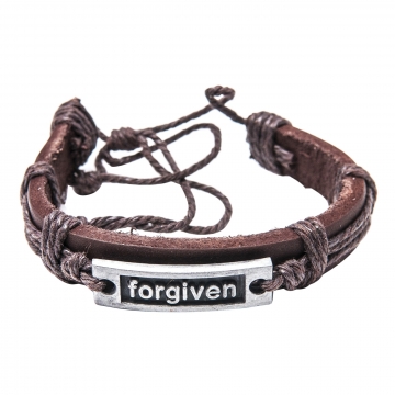 Leder-Armband "Forgiven"