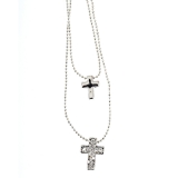 Doppelte Halskette "Kreuz"