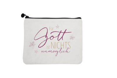 Täschchen "Für Gott ist nichts unmöglich"