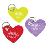 Schlüsselanhänger "Herz" - Filz