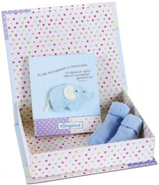 Geschenkset Baby "Königskind" - blau