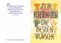 Faltkarte "Zur Konfirmation die besten Wünsche"