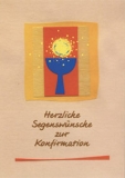 Faltkarte "Herzliche Segenswünsche zur Konfirmation"