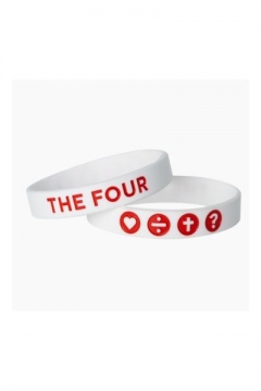The Four Armband - weiß/rot 19 cm