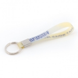 Schlüsselanhänger "WWJD" - gelb/hellblau