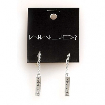 Ohrringe "WWJD" - versilbert