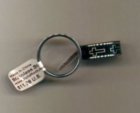 Edelstahlring "Black Cross"