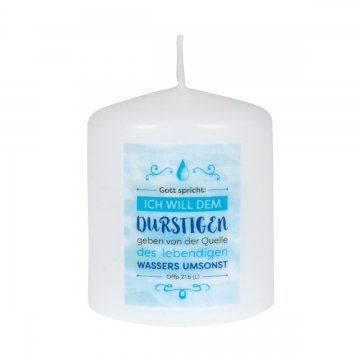 Kerze Jahreslosung 2018 - klein