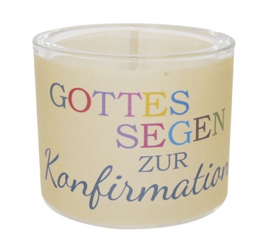 Leuchtglas-Gottes Segen zur Konfirmation (6 cm)