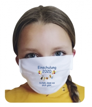 Mund-Nasen-Maske - Einschulung 2020 - Schön, dass es dich gibt