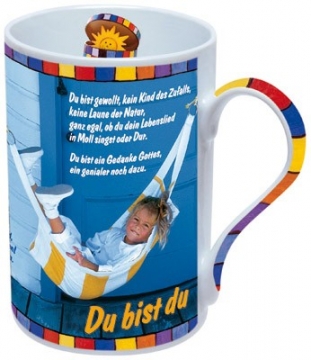 Porzellan-Tasse "Du bist du..."