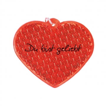 Reflektor Herz "Du bist geliebt"