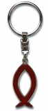 Schlüsselanhänger "Fisch" - rot