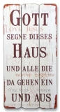 Vintage-Wandbild "Gott segne dieses Haus..."