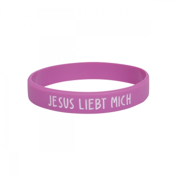Silikon Armband "Jesus liebt mich"