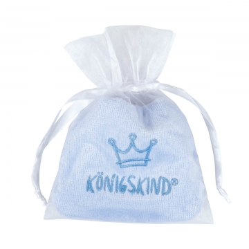 Preview: Waschhandschuh "Königskind" - blau