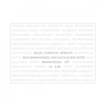 Postkarte  - Seid barmherzig, wie auch euer Vater...