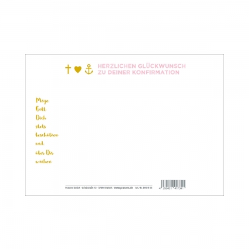 Preview: Postkarte "Glaube Liebe Hoffnung" - Kommunion