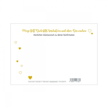 Preview: Postkarte "God loves you" - Konfirmation