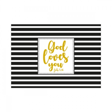 Postkarte "God loves you" - Konfirmation