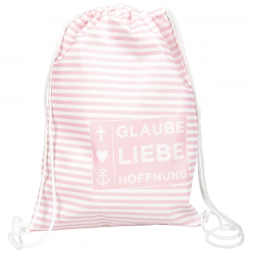 Turnbeutel "Glaube Liebe Hoffnung" - B-Ware