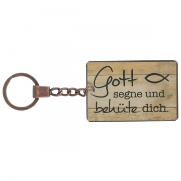 Schlüsselanhänger "Gott segne und behüte dich"