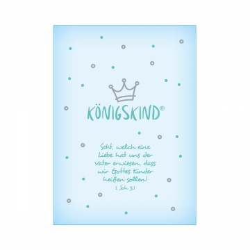 Postkarte "Königskind" - Baby