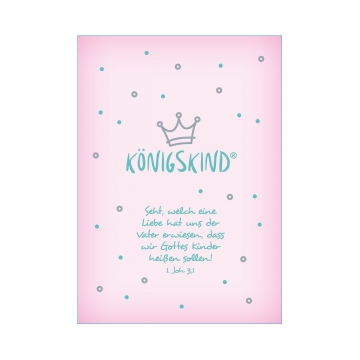 Preview: Postkarte "Königskind" - Baby