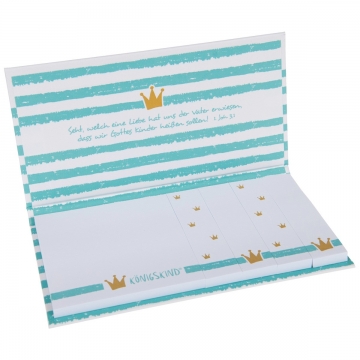 Preview: Zettel-Block "Krönchen" - Königskind