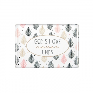 Magnet "God`s love never ends"