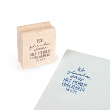 Holzstempel "Jahreslosung 2020"