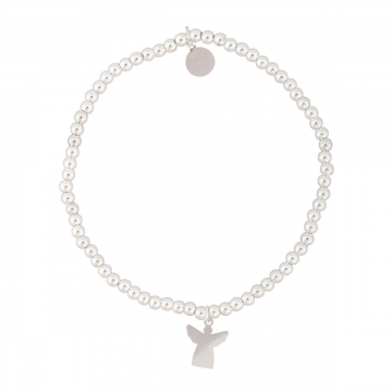 Kugelarmband mit Anhänger Engel