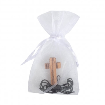 Olivenholz Kreuz mit Band