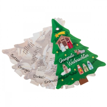 Ausstechform "Engel" - mit Rezeptblock Tannenbaum