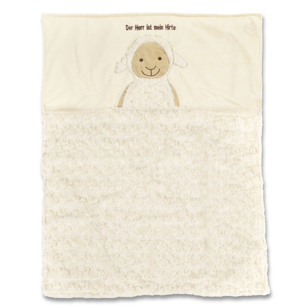 Kuscheldecke "Schaf" - Der Herr ist mein Hirte