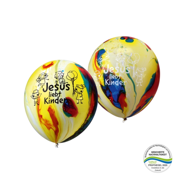 Luftballons - Jesus liebt Kinder (10er Pack)