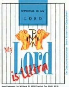 Aufkleber "My Lord is Ultra"
