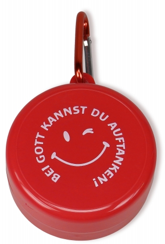 Outdoor-Trinkbecher "Bei Gott kannst du auftanken" - rot