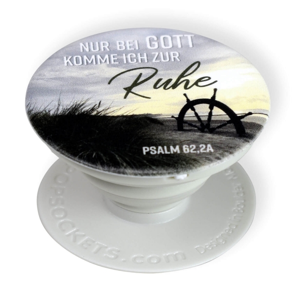 PopSockets® Handyhalter "Nur bei Gott komme ich zur Ruhe"