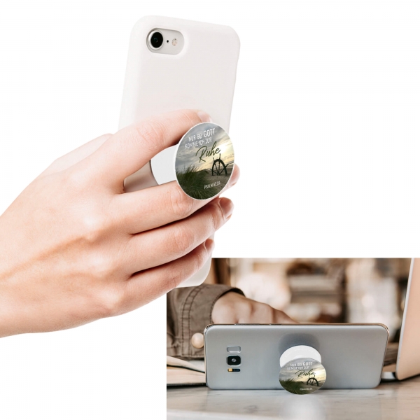 PopSockets® Handyhalter "Nur bei Gott komme ich zur Ruhe"