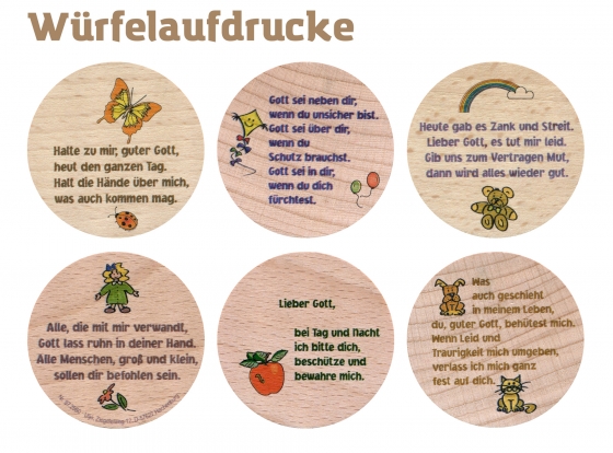 Gebetswürfel "Mutmachgebete"