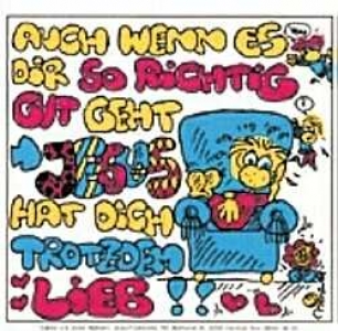 Aufkleber "Auch wenn es dir so richtig gut geht..."