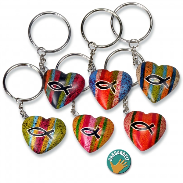 Schlüsselanhänger "Herz" - aus Speckstein