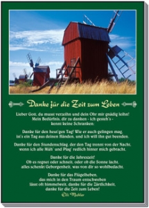 Postkartenserie "Danke für die Zeit zum Leben"