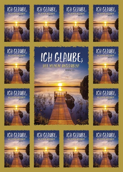 Postkartenserie "Ich glaube: hilf meinem Unglauben!" (4er Pack)