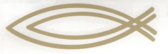 Aufkleber "Fisch" - doppel-kontur