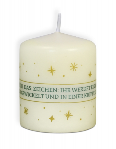 Weihnachtskerze - Krippe