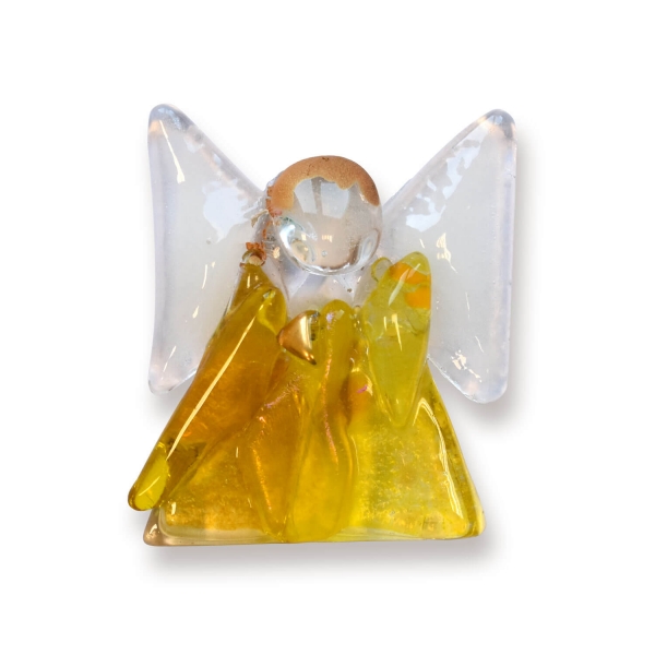 Glasengel aus Kirchenglas