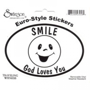 Aufkleber "Smile-God Loves You"